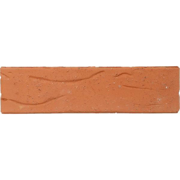 Цегла керамічна СБК зі світлим декором червоний моркв'яний