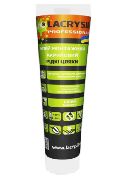 Клей монтажный Lacrysil Круче 100 Гвоздей универсальный белый 200 г 