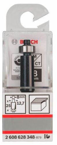 Фреза пазовая концевая цилиндрическая Bosch 12,7/25,4/68 ММ, ХВ. 8ММ 2608628348