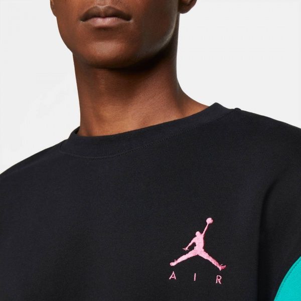 Джемпер Nike M J JUMPMAN AIR FLEECE CREW CT3455-010 р. L чорний