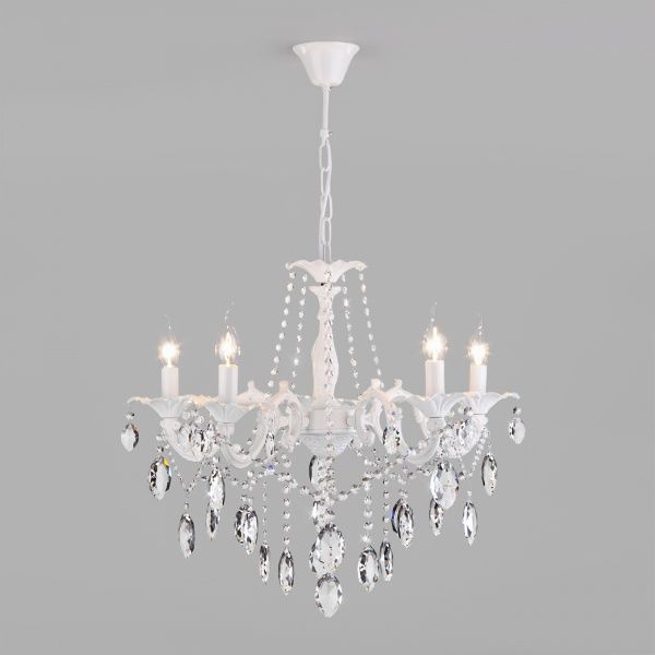 Люстра підвісна Strotskis Veletta 10108/5 5x60 Вт E14 білий