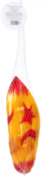 Мяч TCL Звездочки 23 см золотой с красным 