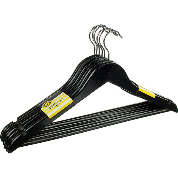 Набор плечиков Vivendi черный 45 см 6 шт. 