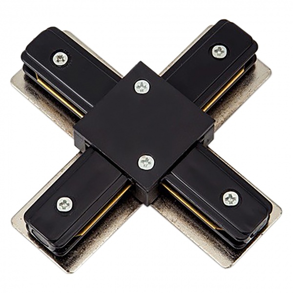 З’єднувач хрестовий Hopfen до шинопровода чорний TC 04 BK 