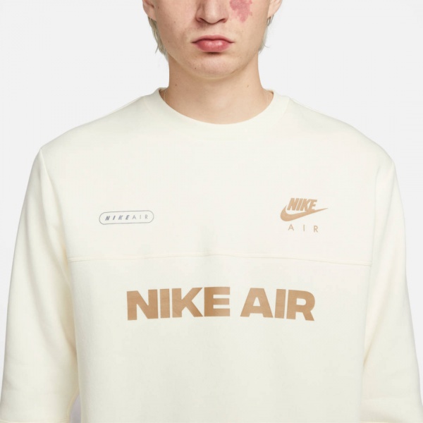 Свитшот Nike M NSW AIR BB CREW DM5207-113 р. L бежевый