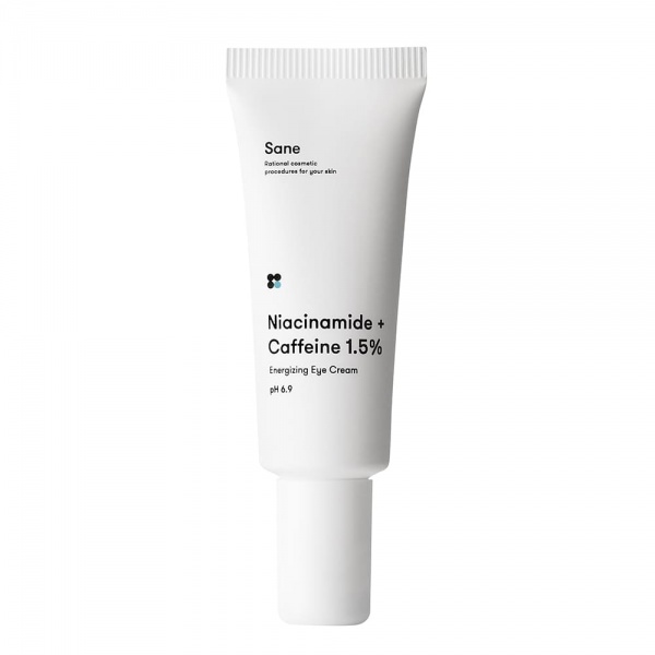Крем под глаза Sane от темных кругов и отеков с кофеином 20 мл
