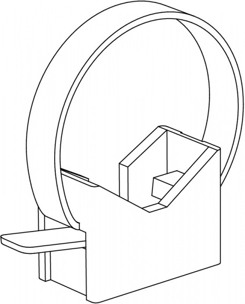Стяжки с монтажной платформой OBO Bettermann L=281мм макс. пучок 63 мм/ПО 10 шт. серый 