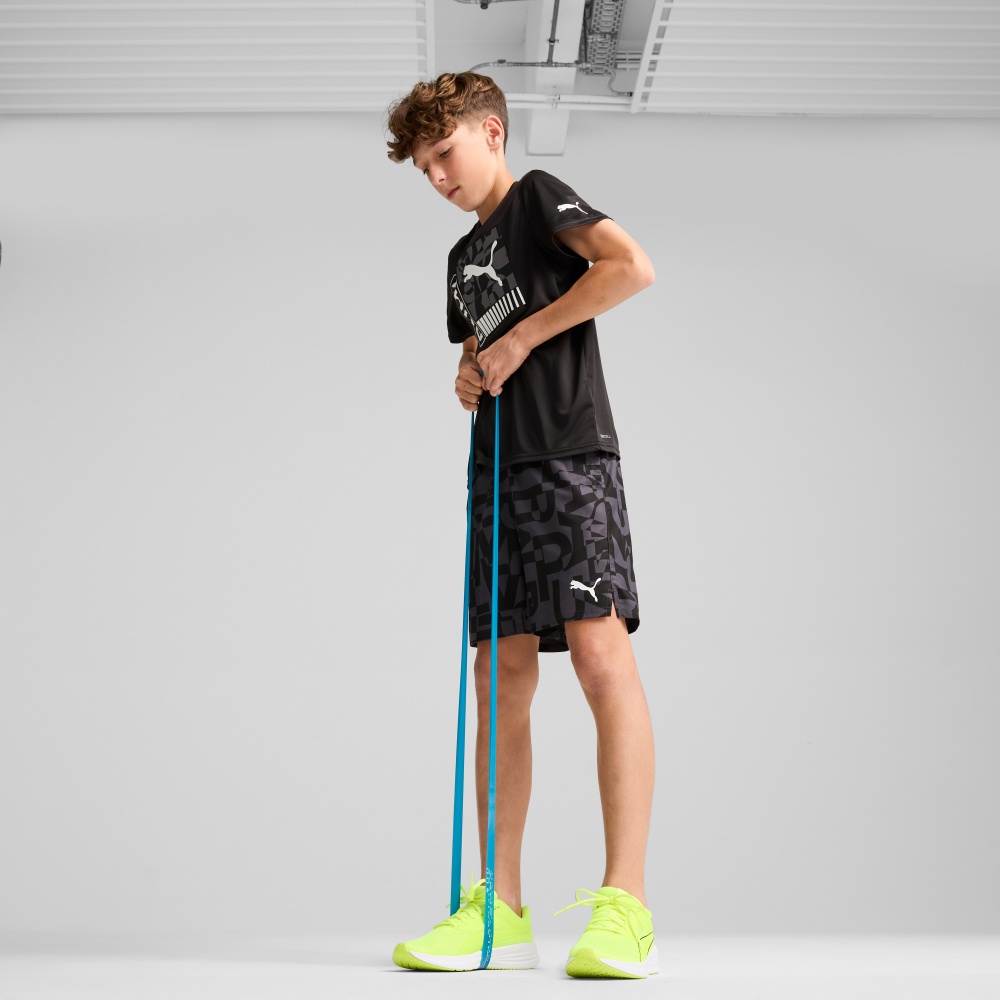 Шорты Puma RUNTRAIN AOP SHORTS B 68191201 р. 140 черный