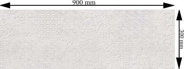 Плитка Cifre Прогрес вайт текстайл 30x90 