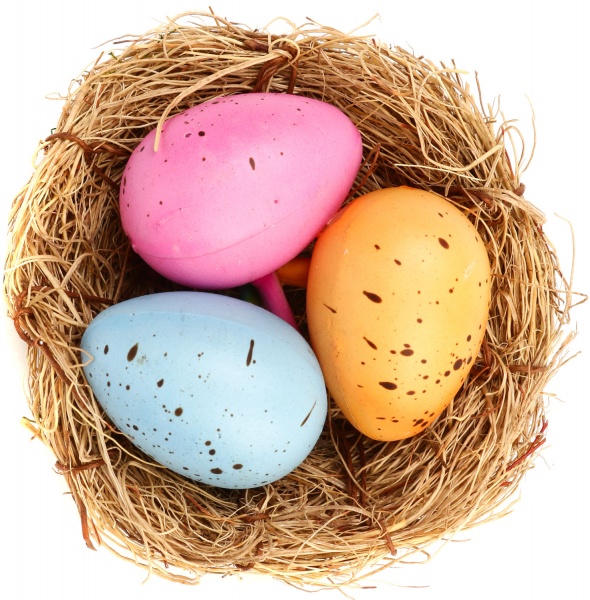 Декорация пасхальная Яйца в гнезде E580069