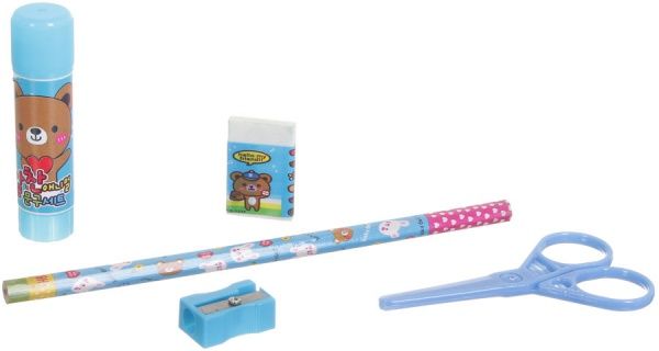 Набор канцелярский подарочный голубой 