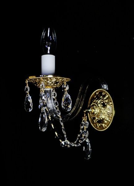 Бра Crystal Life 1x40 Вт E14 золото AP713/1-K14GO 