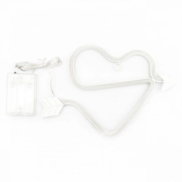 Фігурка з підсвіткою Девілон Серце зі стрілою, рожеве 140670 15 см