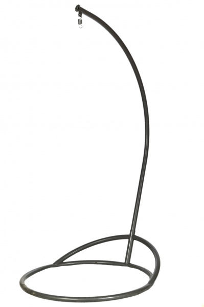 Крісло-кокон ротанг антрацит 120х110х80 см 