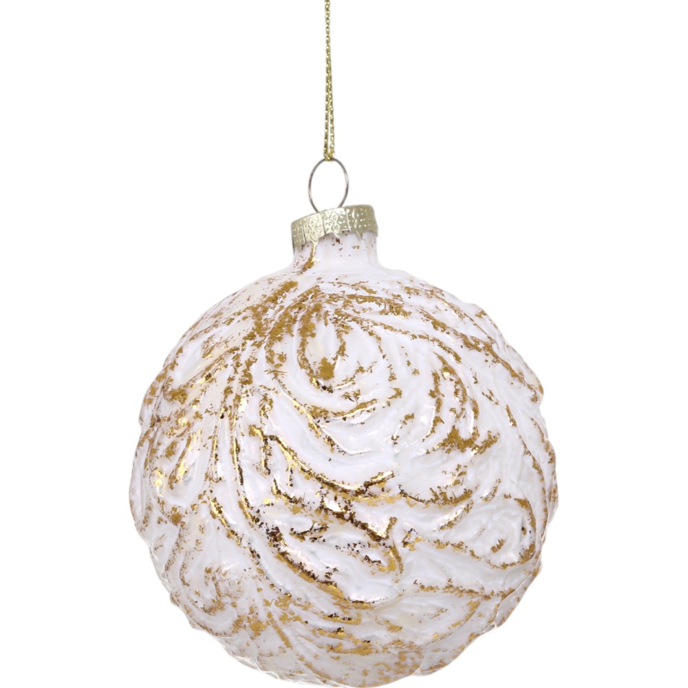 Куля скляна дзиґа забілена d 80 мм в асортименті EE21007