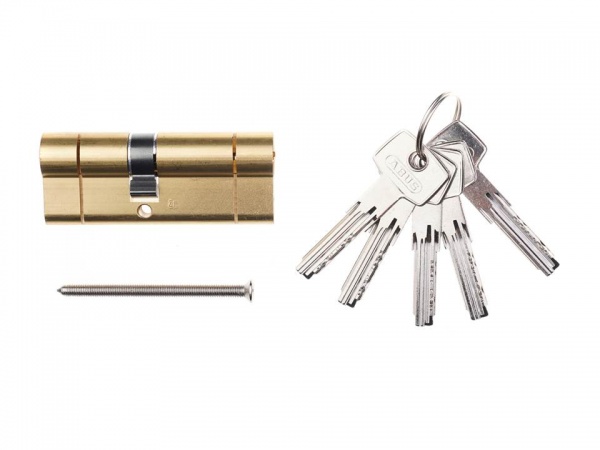 Циліндр Abus D6PS 30x35 ключ-ключ 65 мм матова латунь