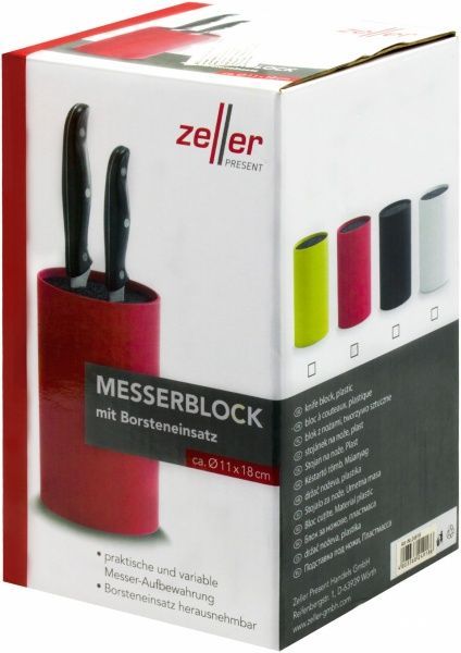 Блок для ножів 11x18 см червоний Zeller
