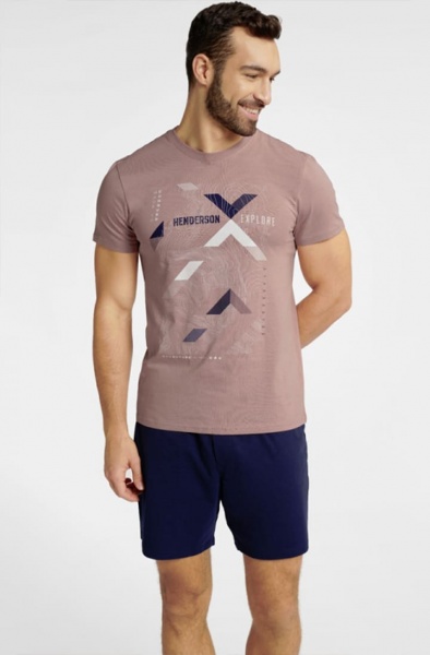 Піжама чоловіча Henderson 40677 FLUX р. М рожевий