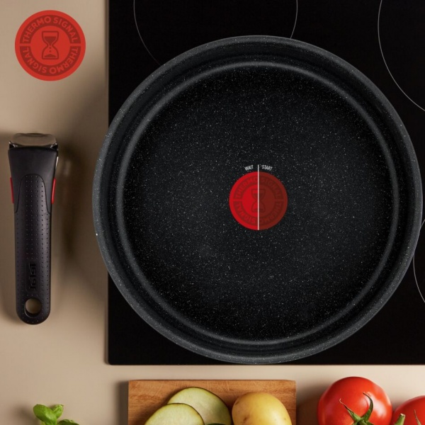 Набор посуды Ingenio Black Stone 7 предметов L3998702 Tefal