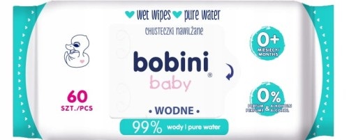 Дитячі вологі серветки Bobini Baby 60 шт.