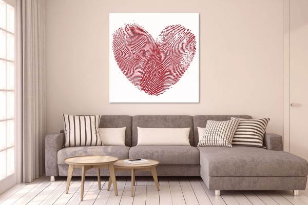Картина на холсте Сердце любви 55x80 см ТЕРРАВОЛ 