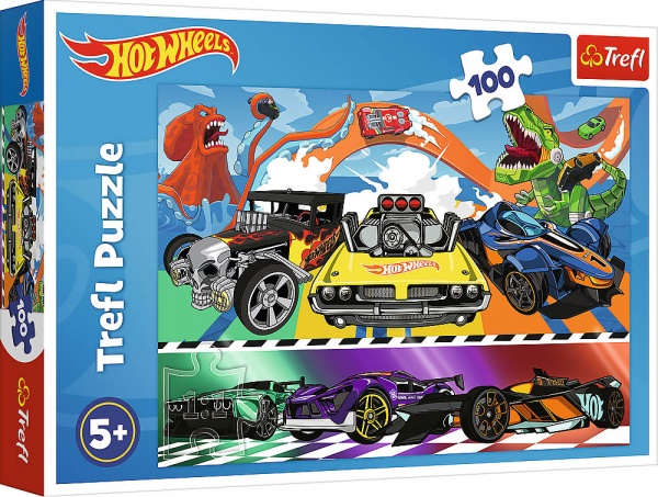 Пазлы Trefl 100 Hot Wheels 16466
