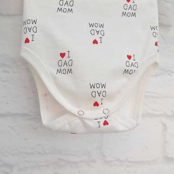 Боді дитяче унісекс Blanka Люблю Маму Тата р.86 бежевий 110363 