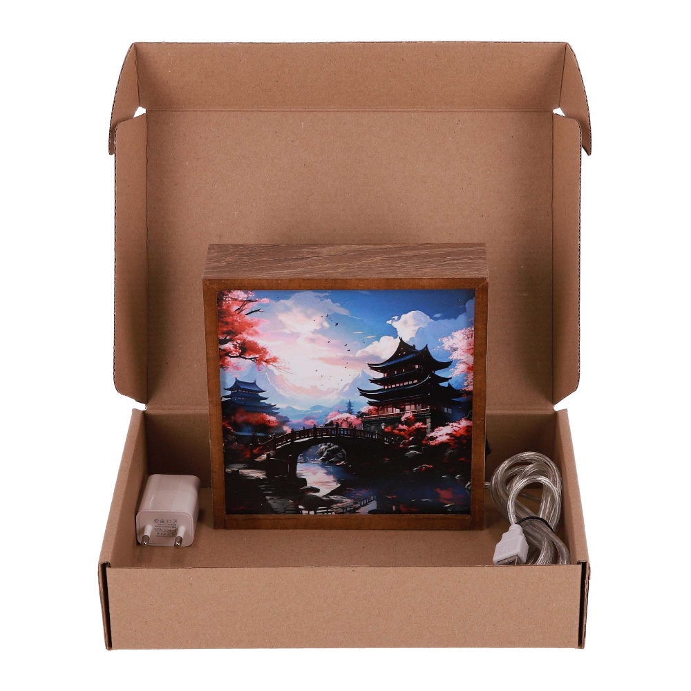 Настільна лампа декоративна The 11's Японія 1x2 Вт дуб