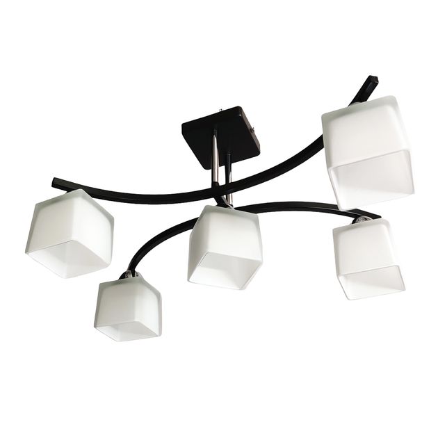 Люстра потолочная Sirius B N1435/5 5x60 Вт E14 черный с белым 1435/5