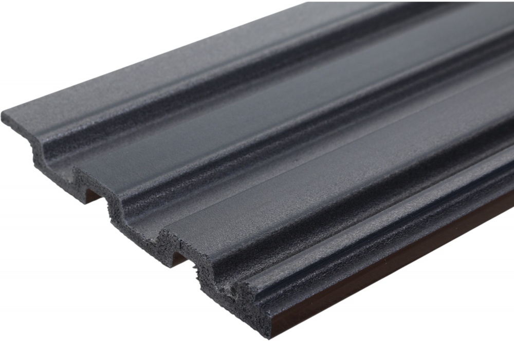 3D-панель с ПВХ JP32-N-4341 119х12х2900 мм (0,34 м.кв) графит