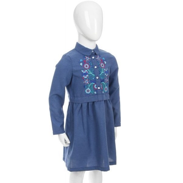 Платье Эдельвика 152 синий 108-19/00 