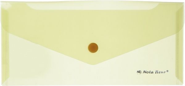 Папка-євроконверт на кнопці жовта Nota Bene