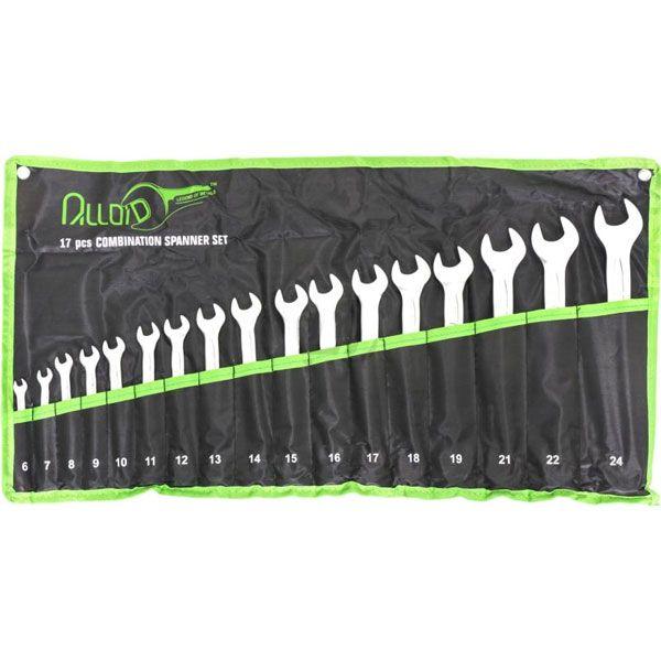 Набір ключів комбінованих посилених Alloid 17 шт. 6-24 мм НК-2061-17