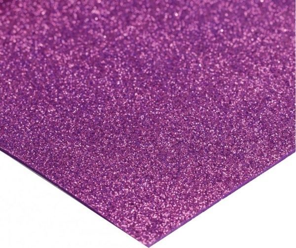 Фоаміран з блискітками на клейкій основі MX61860 2 мм 20х30 см бузковий