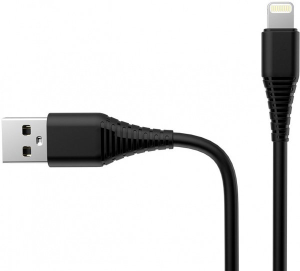Зарядний пристрій ColorWay 1USB Quick Charge 3.0 (18W) чорне + cable Lightning 