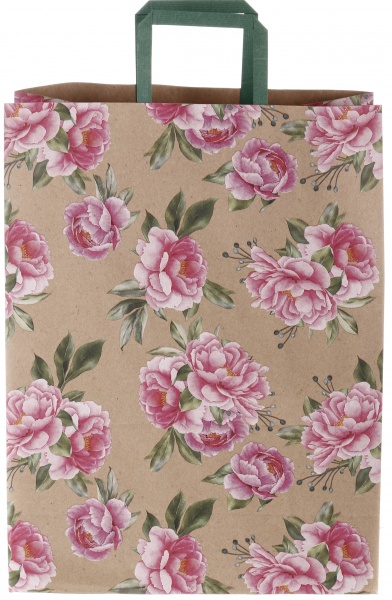 Пакет паперовий з ручками бурий KGB 324215 32х15х42 см в асортименті Art studio of happiness