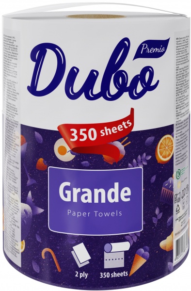 Бумажные полотенца Диво Grande двухслойная