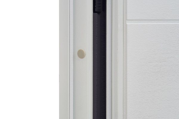 Двері вхідні Міністерство дверей КС-202+ (квартира) грифель горизонт / пломбір горизонт 2050x960мм ліві