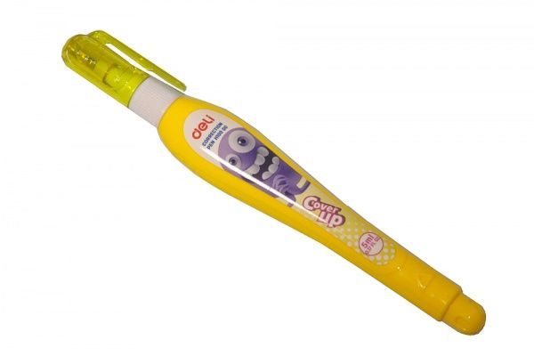 Коректор-ручка Deli EH10000 5 мл Cover Up жовтий