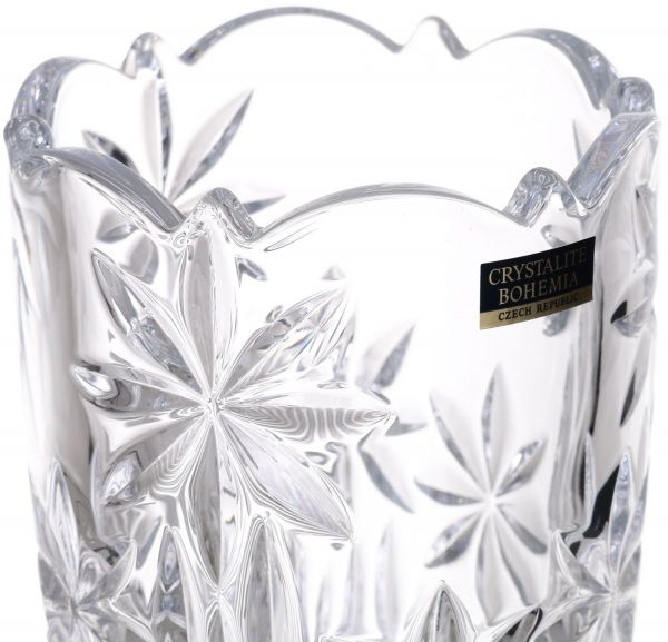 Ваза Perseus стеклянная прозрачная 20 см Bohemia
