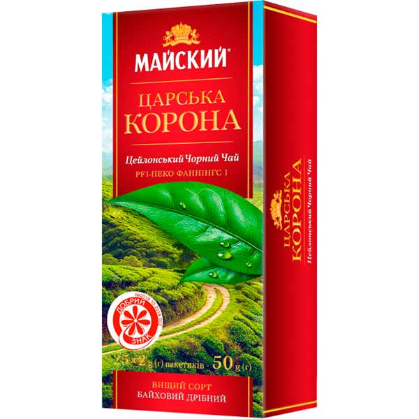 Чай черный Майский Царская Корона 25 шт. (4820018732085) 