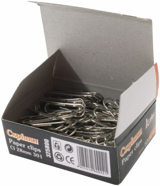 Скріпки СІ 301 28 мм 100 шт Leader