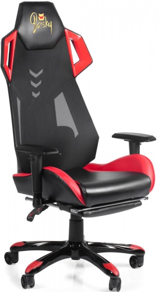 Крісло Barsky Game Mesh BGM-03 чорно-червоний 