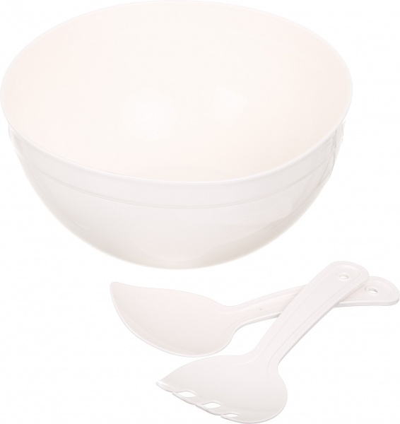 Миска со столовыми принадлежностями 