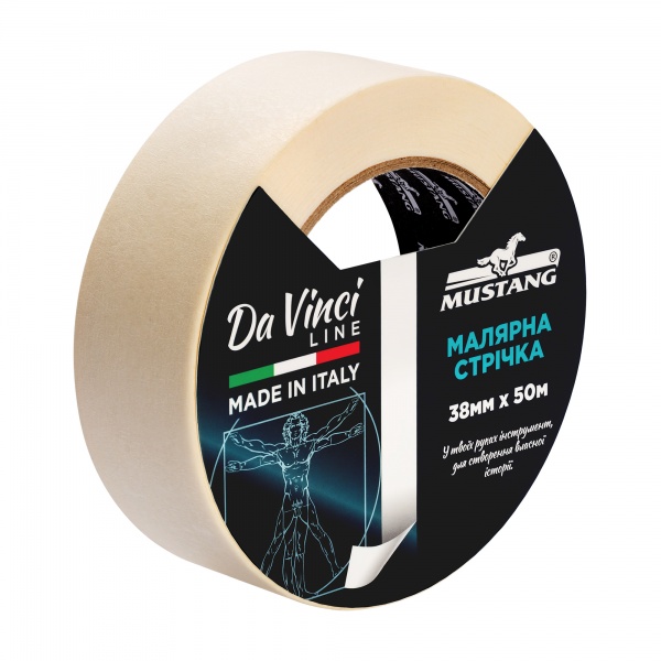 Лента малярная Mustang Da Vinci LINE белая 38 мм x 50 м