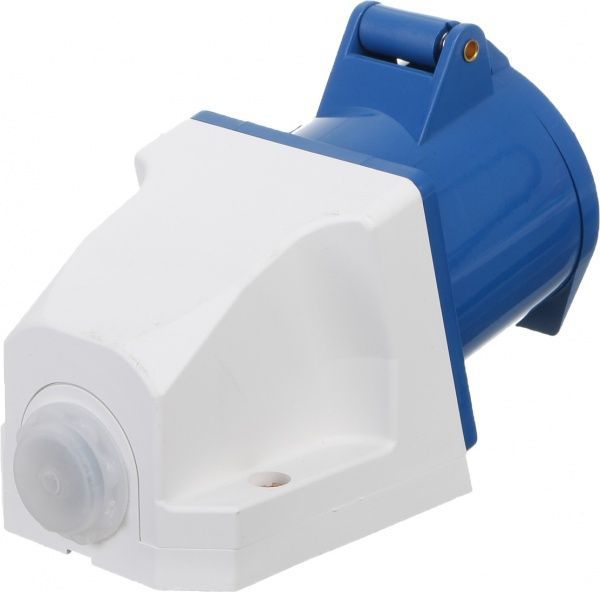 Розетка силовая стационарная с заземлением UP! (Underprice) 2p+PE (123) 220В 32А IP44 серый