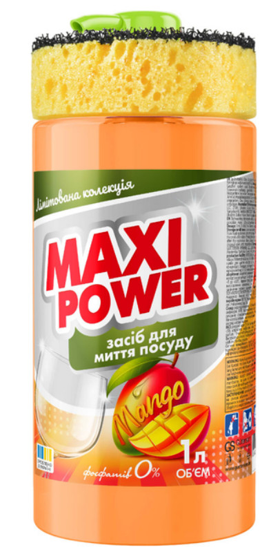 Средство для ручного мытья посуды Maxi Power Манго 1л