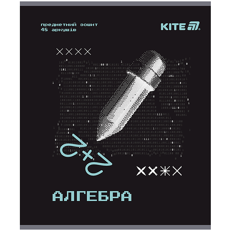 Тетрадь предметная 48 лист. клетка Techno алгебра KITE