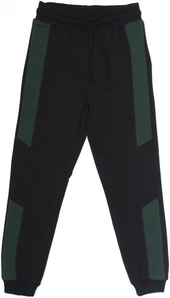 Брюки спортивні Danaya р.146 чорний із зеленими вставками ШЯ19-148/1 
