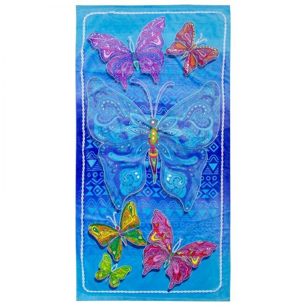 Полотенце Бабочки 75x150 см разноцветный Home Line 